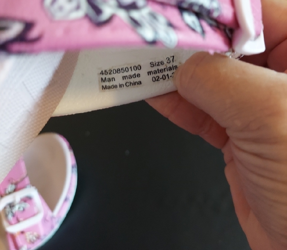 Pink Floral Slide Sandals - Picture 11 of 12